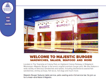 Tablet Screenshot of majesticburger.com